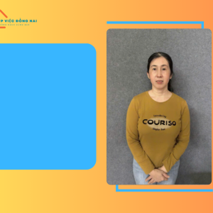 Chị VÕ THỊ HỒNG OANH, sinh năm 1980, quê Hậu Giang cần tìm việc