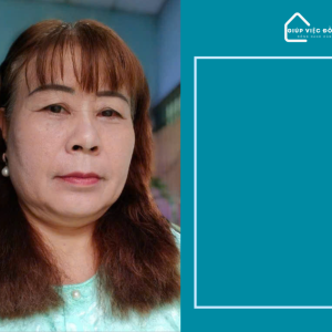 Chị NGUYỄN THỊ SÁNH, sinh năm 1973, quê Cần Thơ cần tìm việc