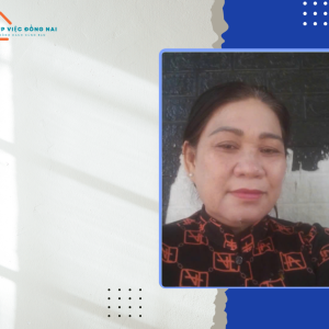 Chị NGUYỄN THỊ TRANG, sinh năm 1974, quê Đồng Tháp cần tìm việc