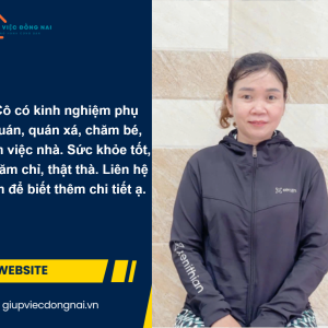 Chị THỊ QUYẾT, sinh năm 1981, quê Ninh Thuận người tìm việc