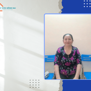 Chị Phạm Thị Ánh Nguyệt, sinh năm 1967, quê Bến Tre cần tìm việc