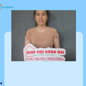 Chị NGUYỄN THỊ HƯNG THỊNH, sinh năm 1980, quê Bình Thuận cần tìm việc