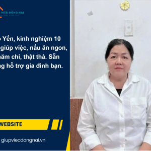 Chị Trương Ngọc Yến, sinh năm 1971, quê Hồ Chí Minh cần tìm việc